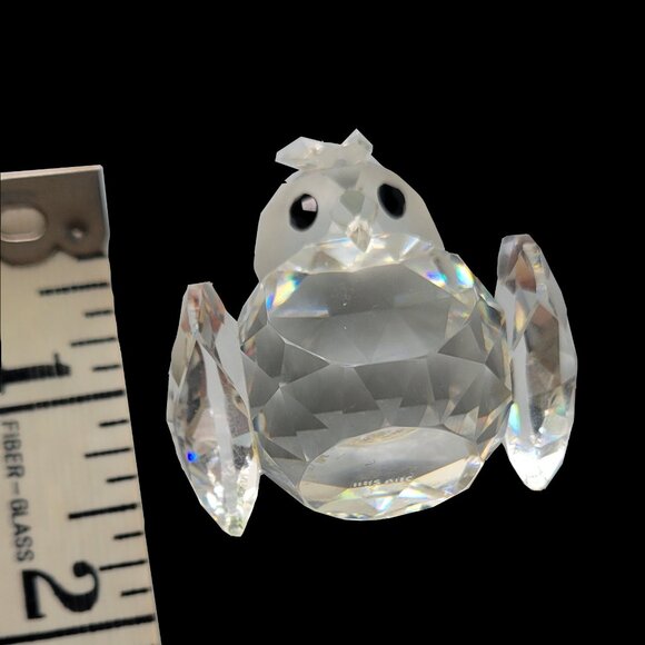 vtg IRIS ARC Swarovski Crystal Owl Bird Black Eyes Small Figurine  1.5" EUC Rare - Picture 2 of 9